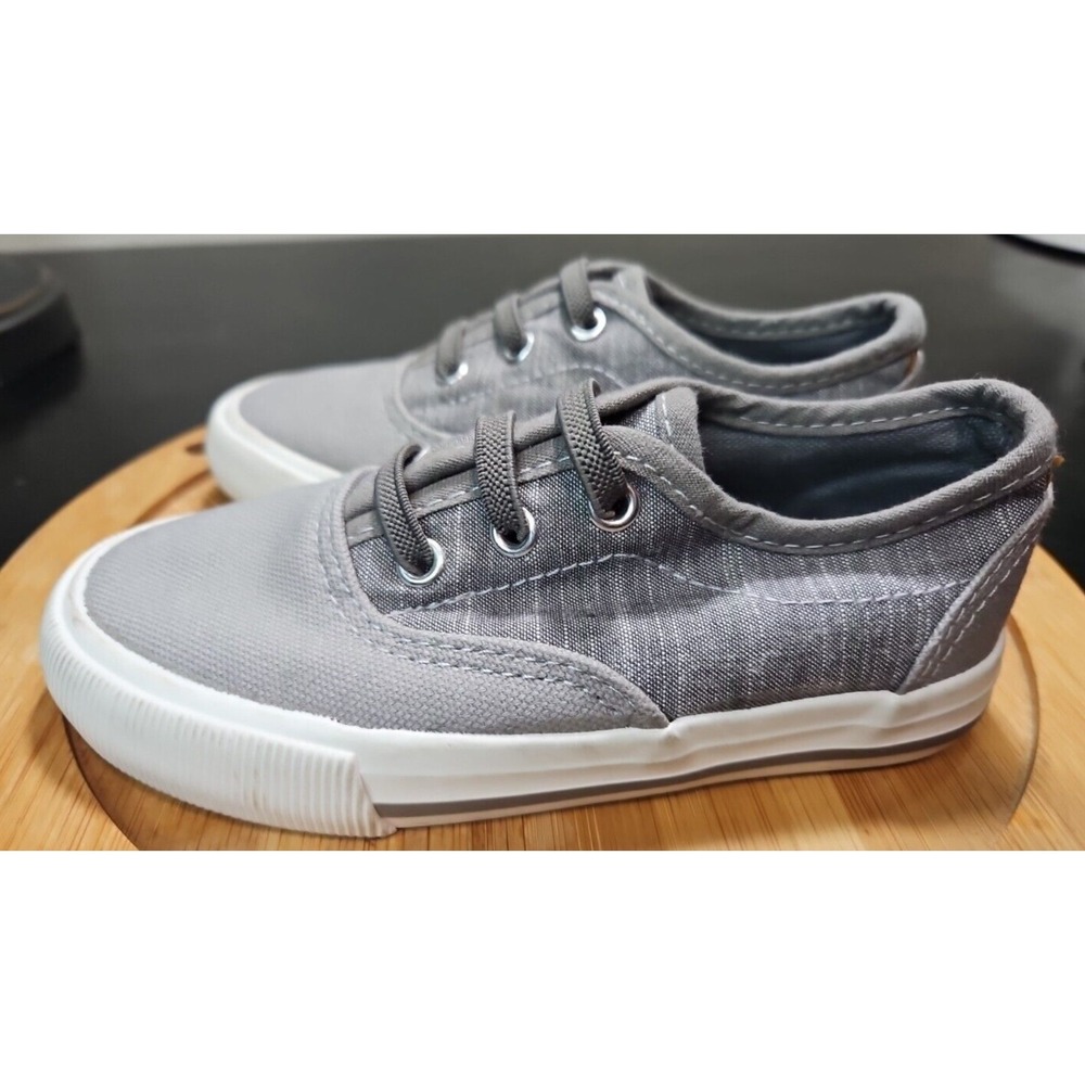 MAGELLAN Toddler Parker III Canvas‎ Grey Slip On Sneaker Shoes Size Youth 9 *EUC